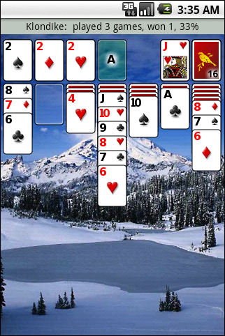 Klondike in progress
